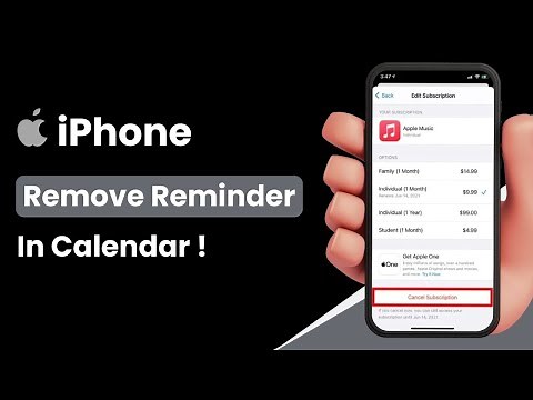 How to Remove Reminders in Calendar iPhone !