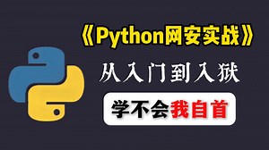 【网络安全】Python编程基础与网络安全实战，从入门到入狱，学不会我自首！