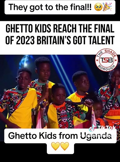 Congratulations are in order as dance group #GhettoKids have made it through to the #BritainsGotTalent 2023 final. Fellow contestant #TravisGeorge also made it through. The Ghetto Kids touched the nation when they first hit the BGT stage and we learned that they are street children from Uganda. They then landed a Golden Buzzer from #BrunoTonioli. 👏🏾🎉🇺🇬 (SWIPE) #theshadeborough #tsb [🎥: @itvnews ]
