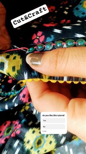 Cut&Craft | Hand Button Stitching Tutorial 🪡 | Easy Sewing for Beginners #cutandcraft