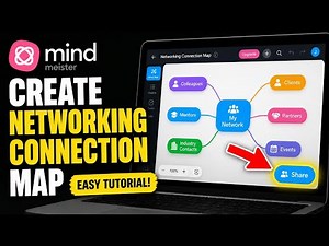 How to create a networking connection map with MindMeister - Easy Tutorial