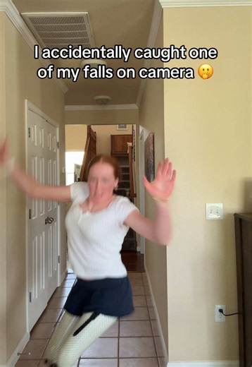 I accidentally caught one of my falls on camera — funny easy dance fail