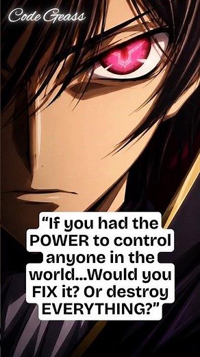 Imagine Gaining the Power to Make Anyone Obey You | Code Geass in 5 minutes