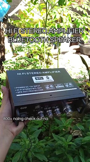 HI FI Stereo Amplifier Bluetooth Speaker Review