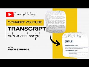 How to format Youtube Transcript Super Cool