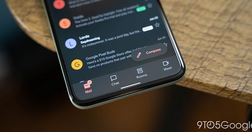 Integrated Gmail with Google Chat and Rooms now appearing for most Workspace users