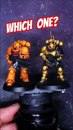 How do YOU paint yellow Warhammer models? #warhammer40k #spacemarines #imperialfists