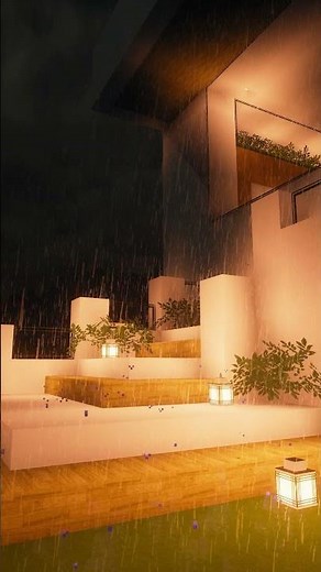 Minecraft Which shader atmosphere do you like best on a rainy night? Part 2
