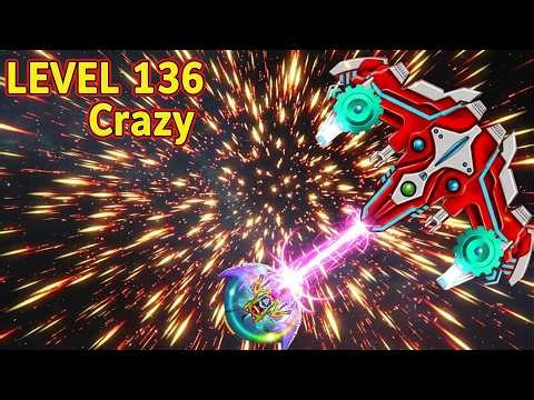 Campaign Level 136 Crazy | Boss Apache | Galaxy Attack