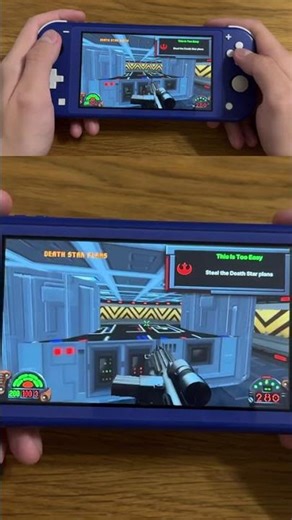 Star Wars Dark Forces Switch Lite Gameplay