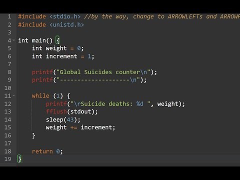 How to create an global suicide counter for C programming language [RIP]