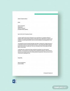Motivation Letter Google Doc Template