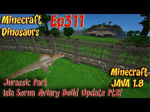 Jurassic Park Isla Sorna Aviary Build Update Pt2 Minecraft Dinosaurs Ep311
