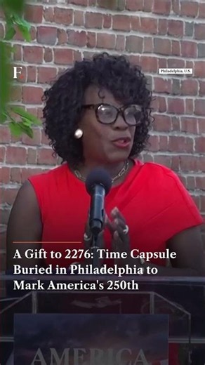 A Gift to 2276 Time Capsule Buried in Philadelphia to Mark America's 250th