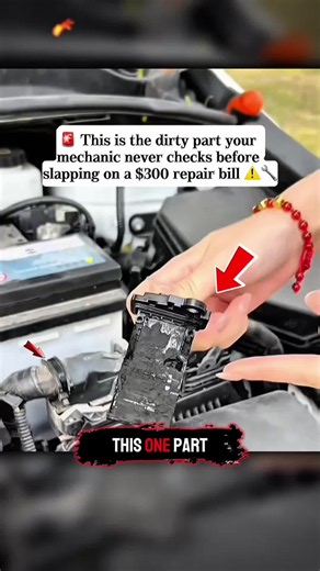 🔴 99% of drivers ignore this dirty part until their check engine light won’t turn off — here’s the 5-minute fix ⚠️🔧 #cartok #mechanictips #carhacks #diycarrepair #carmaintenance