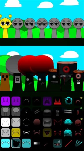 Mr Tree 🌲 Vs Simon 🟡😈 Battle song 🎮⚡🔥 #sprunki #incredibox