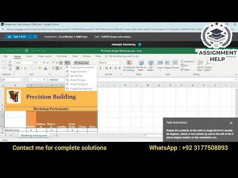 Sam Exam Excel Module 03 Working With Large Worksheets Charting And What-if Analysis | Module 3