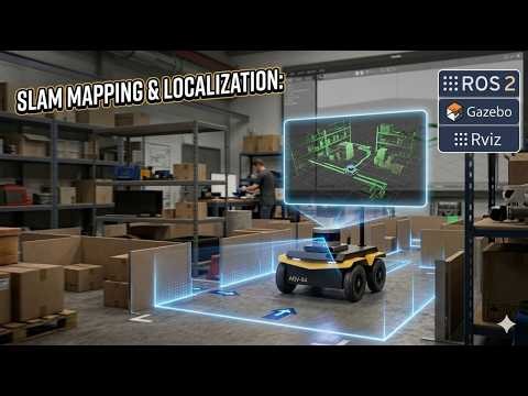 04 ROS2 SLAM Mapping Tutorial: Build & Save Maps using Gazebo & slam_toolbox