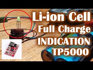 Lithium battery full charge indicator with TP5000