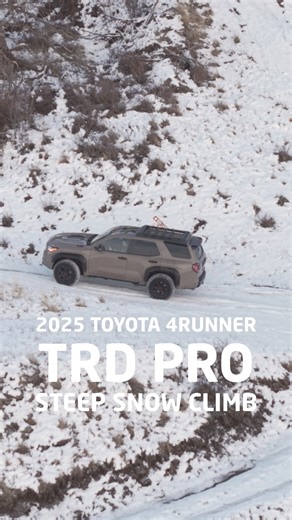Can the new Toyota 4Runner TRD PRO conquer a steep, challenging trail covered in snow? We put it to the test! #trdpro #toyota4runner #carreview | Driving Sports TV
