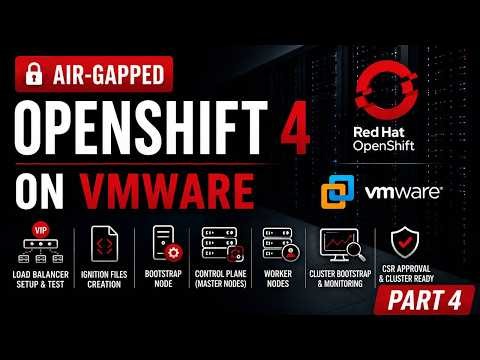 How to Install OpenShift 4.20 in an Air-Gapped | Part 4 | Bootstrap, Masters , Infra & Worker Nodes