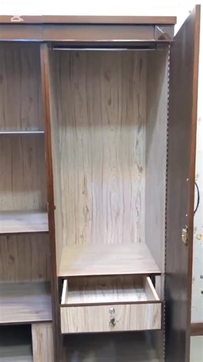 🎆TGSC New Year🎆Sale Start 2026 with Style Rs 67000 New Divinecrafts 3 Door Almirah ☎️ 03111100230 🔥 Free Delivery Khi, Bahria/T & Hyd City 🔥 ✨Brand New Divinecrafts 3 Door Almirah (3 Separate Pieces)✨ Upgrade your bedroom storage with this sleek and spacious Divinecrafts almirah, designed for durability and everyday convenience. Features: Brand New Condition Premium Oak Ply construction Smooth, rich polish finish 3-door design in 3 separate pieces (easy movement & installation) Spacious hang