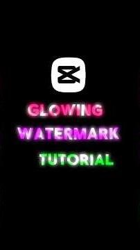 Capcut Glowing Watermark Tutorial. #capcut #viral #abhishekeditz