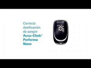 Correcta dosificación de sangre Accu-Chek® Performa Nano