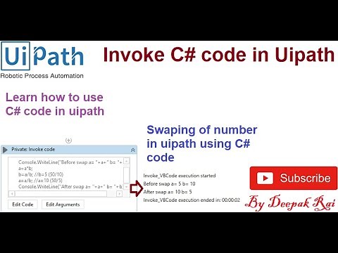 Invoke C# code in Uipath