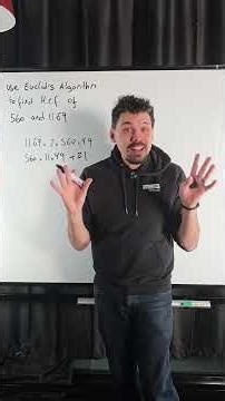 A-level Further Maths - Euclid's algorithm #myedspace #nickdoesmaths