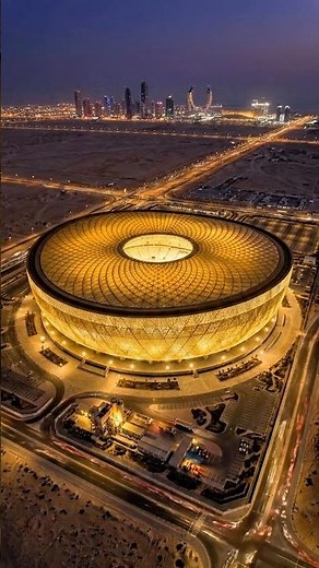 This Stadium is made of Gold🤯 #qatar #qatar2022 #qatarworldcup #qatarworldcup2022 #stadium #lusail