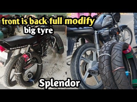Big tyre in splendor🤩 110/90-18🔥 फायदे और नुकसान 🥵best tyre for splendor plus ⚡️🔥