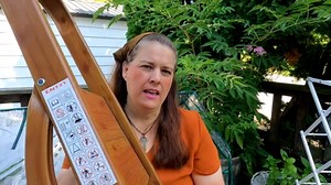 LUISLADDERS 5 Step Ladder Folding Aluminum Lightweight Ladder Woodgrain Step Ladder Anti-Slip Sturdy and Wide Pedal Ladders for Home and Kitchen 350lbs