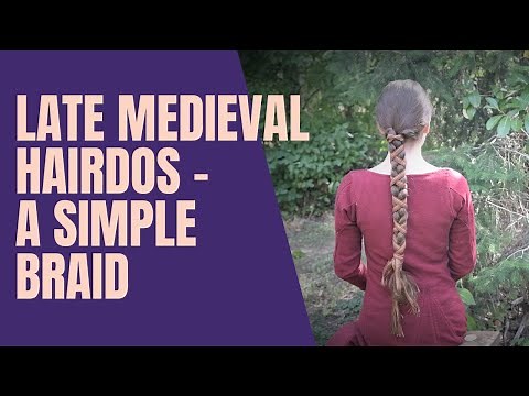 Late medieval hairdos - A simple braid