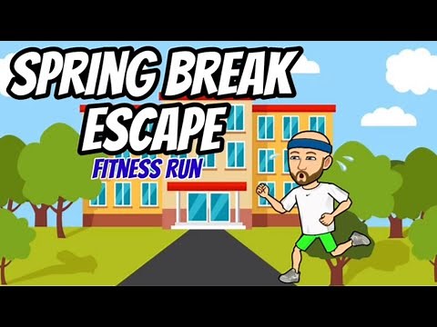 Spring Break Escape Fitness Run Warm-Up / Brain Break