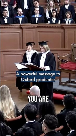 A powerful message to Oxford graduates 👀🎓 #OxfordUniversity