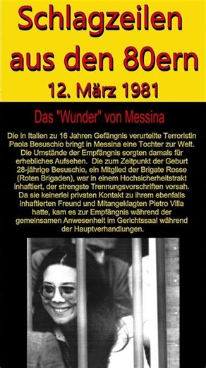 Schlagzeilen aus den 80ern 12. März 1981