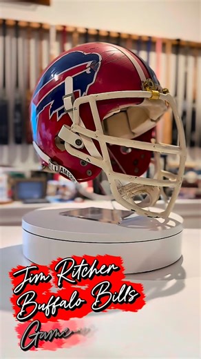 PACK PIECES on Instagram: "Tomorrow, the Buffalo Bills break out their iconic red helmets worn by their 90s Super Bowl era teams to savor one last ride at Highmark before a new era begins. What better legendary player to highlight from that 4 Super Bowl era run during the 90’s then Iron Man/Wall of Famer, OL Jim Ritcher, who is third all-time in games played (203) in Bills history. On display, see a battered and bruised Buffalo Bills red Riddell helmet worn by Jim during the late 1980’s that fea