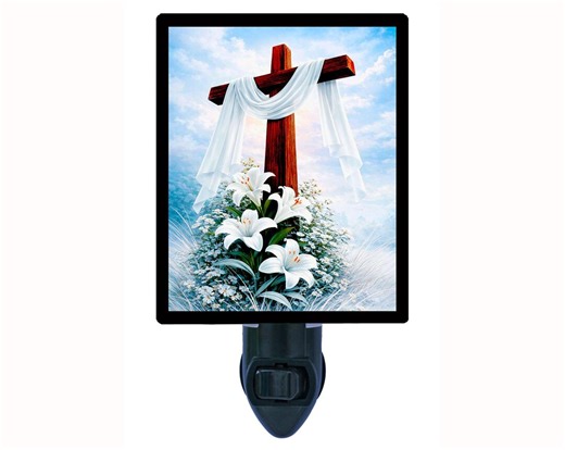 Promises at Dawn – Easter Night Light – Plug in Light – Religious Home Decor – Free Switchable Insert Included - Etsy