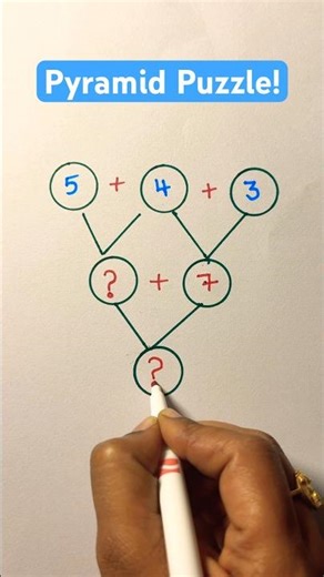 Pyramid Math Puzzle! #pyramid #mathpuzzle