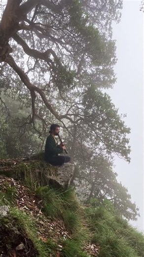 Above the clouds a quiet flute sounds #shakuhachi