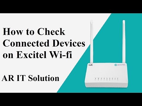 how to check connected devices on excitel wifi.