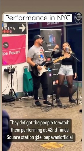 Performance on subway in NYC #busker #felipepavani #ladyantebellum #needyounow #subwaymusician