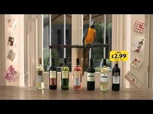 Aldi £2.99 Wine Parrot Advert "Like It"