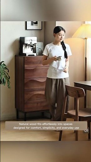 Black Walnut Wave Dresser for Luxury Bedrooms #dresser #walnut #homedecor