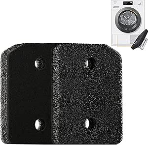 Plinth Filter for Miele Dryer T1 Replacement-9164761 Filtering Lint in Tumble Dryers Replacement Parts - Keep Your Dryer Efficient and Lint-Free(2 Foam Filters)