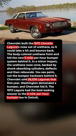 Chevrolet Molded the Laguna’s Nose in Urethane So It Would Bounce Back #shorts #car #automobile