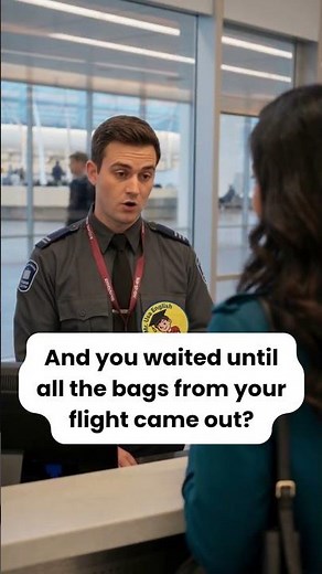 Lost Luggage at the Airport English Conversation Practice #englishlearning #traveltips