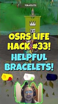 OSRS Life Hack 33! Helpful Bracelets! #gaming #osrs #lifehacks #oldschoolrunescape #mmorpg #tips