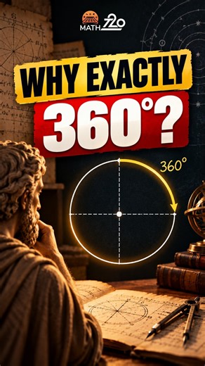 Who Decided 360 Degrees in a circle? #shorts #mathstricks